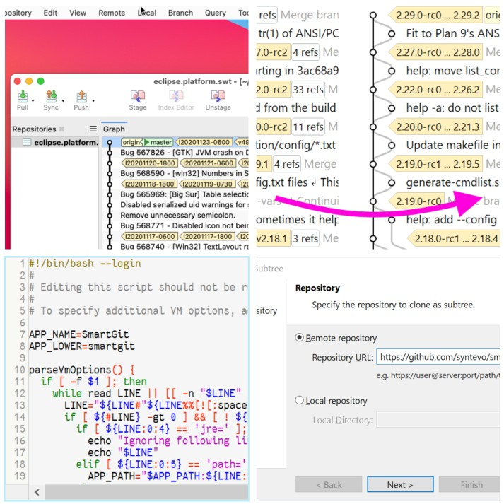SmartGit 20.2: Big Sur support, subtree ops, smarter graph & richer syntax.